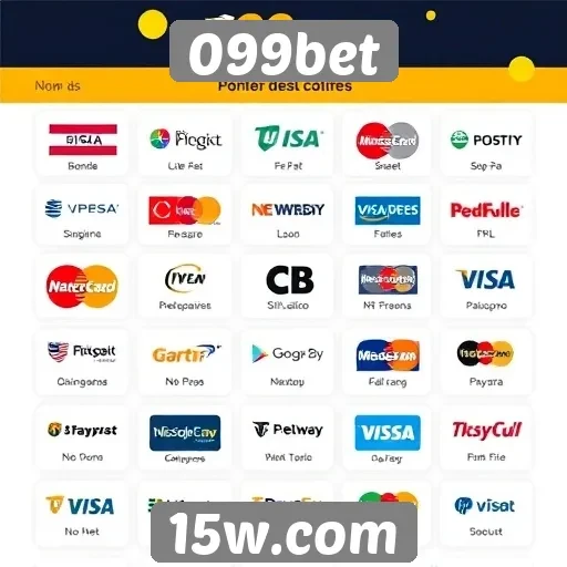 Opções de pagamento disponíveis no 099bet
